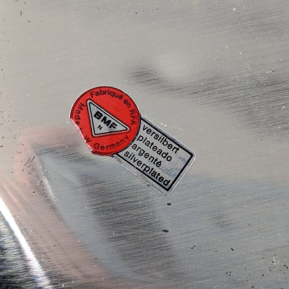 BMF Silverplated Wedding Basket with folding handle, with original box - Picture 13 of 13